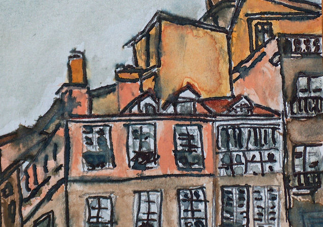 PLAZA MAYOR DE OURENSE Watercolour Paper Landscaping