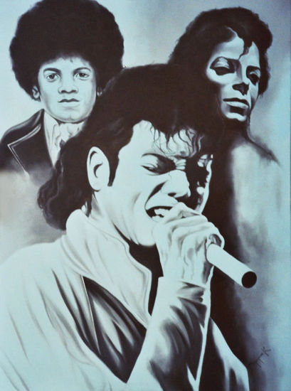 Michael Jackson Óleo Lienzo Retrato