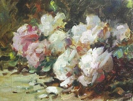 Rosas sobre la mesa