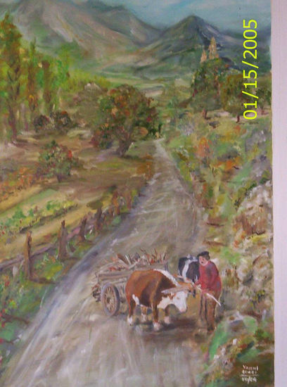 Camino en la Sierra Oil Panel Others