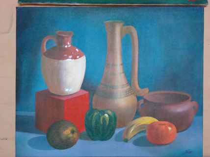 Bodegon con frutas