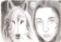 La luna y  la loba