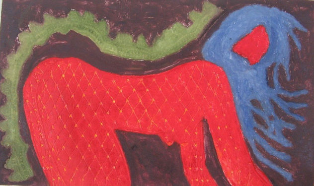 rotes Weib