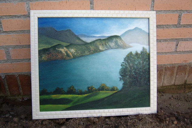 Inmensa laguna Oil Canvas Landscaping