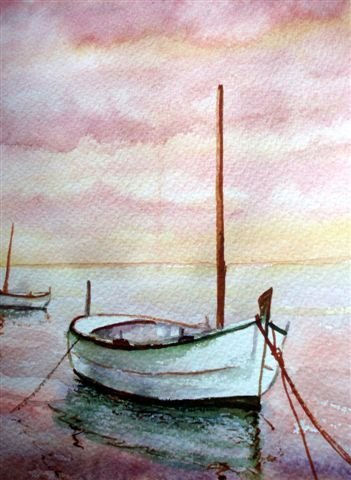 Barca (Acuarela) Watercolour Paper Marine Painting