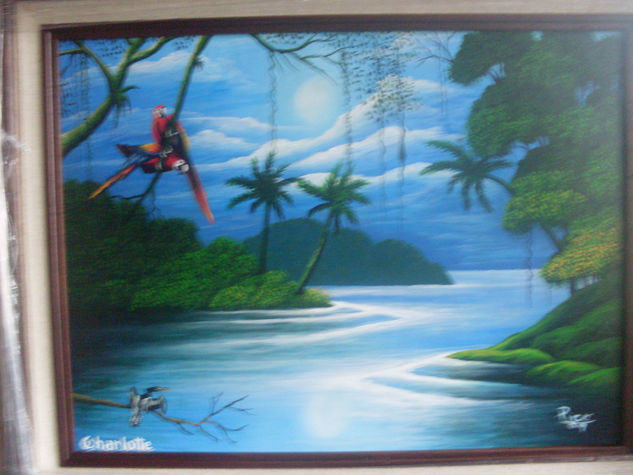 pintura inspirada en la inglesa CHARLOTTE) EN EL CERRO DE TORTUGUERO 