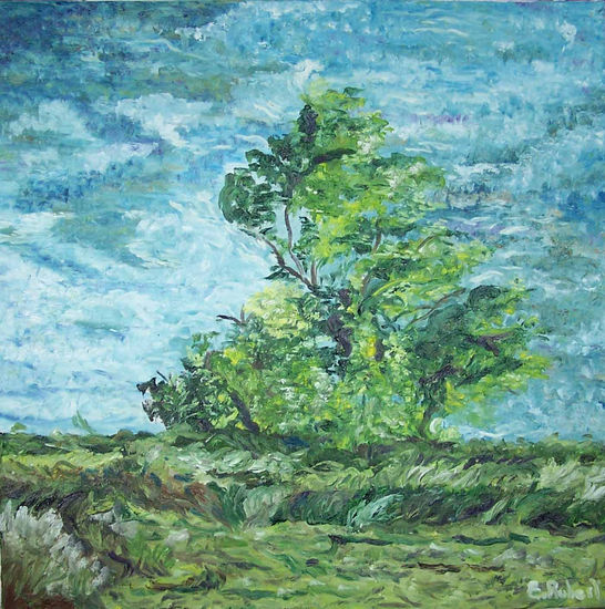 Viento Óleo Lienzo Paisaje