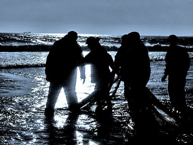 pescadores de portugal Fotoperiodismo y documental Blanco y Negro (Digital)