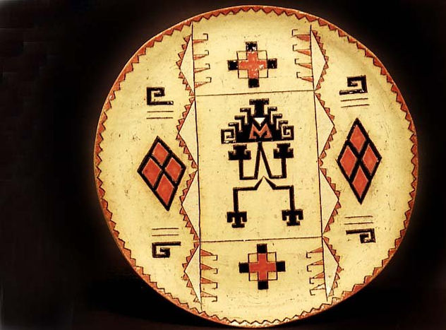 Plato decorativo etnia Mapuche