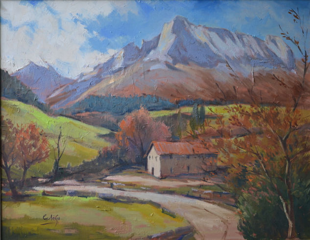 Otoño en el valle Oil Canvas Landscaping