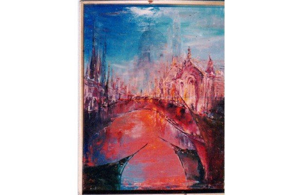 "Reposo naviero en la laguna de Venecia" de Enzo Zocco