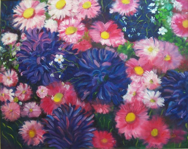 Diversidad Oil Canvas Floral Painting