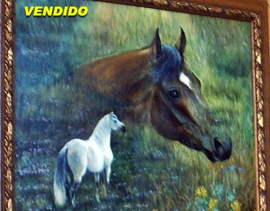 "Recordando a un amigo" Oil Canvas Animals