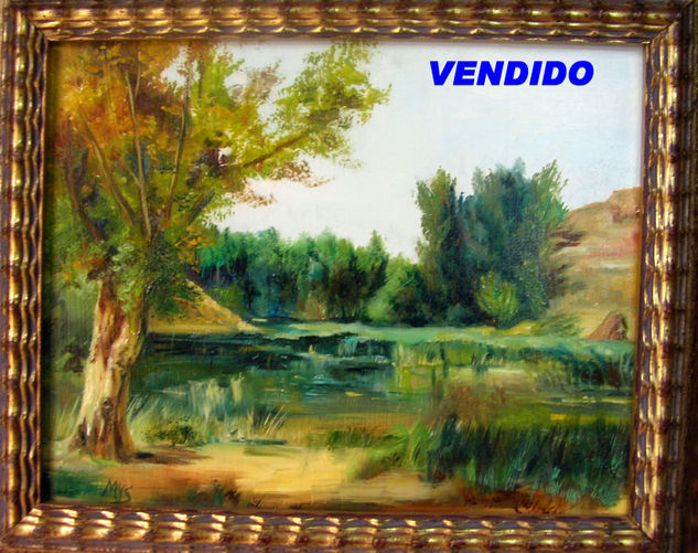 "El lago" Oil Canvas Landscaping