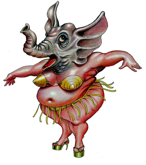 Mujer elefante 