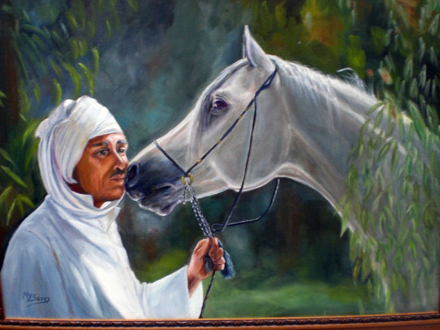 "El beso" Oil Canvas Animals