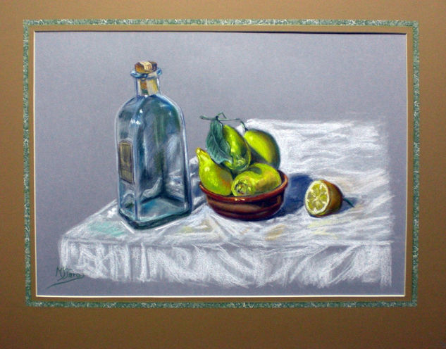 "Limones" Pastel Paper Still Life Paintings