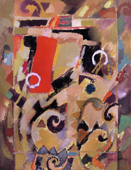 Interpretación de un vaso mochica Gouache Papel Otros