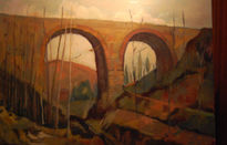 Paisaje con puente