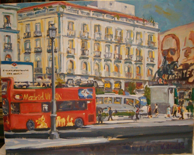 "La Puerta del Sol" Oil Canvas Landscaping