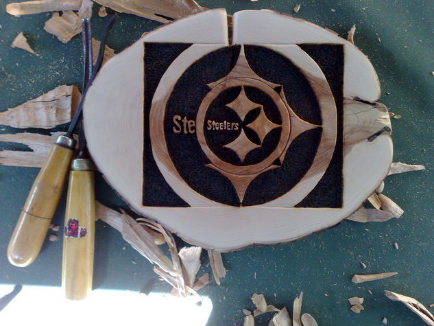 Steelers Wood Figurative