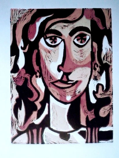 Autoretrato Linocut