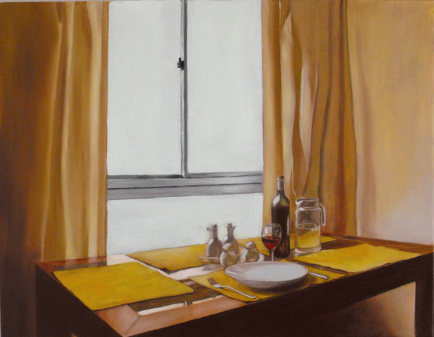 en la ventana Oil Canvas Still Life Paintings