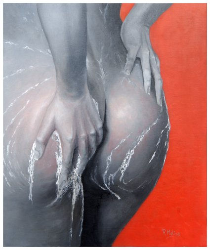 la ducha Oil Canvas Nude Paintings