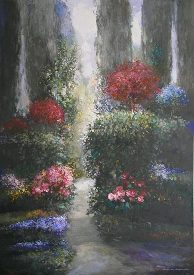 Floral harmony Acrylic Canvas Landscaping