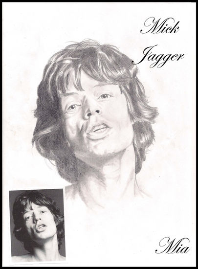 MICK JAGGER Pencil