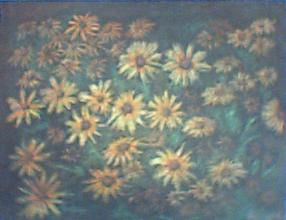 Girasoles en Sombra Pastel Papel