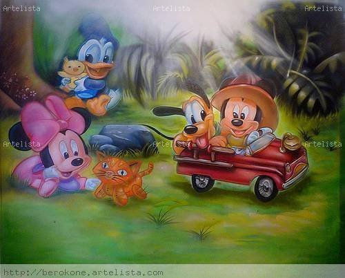 Habitación infantil de mickey mouse