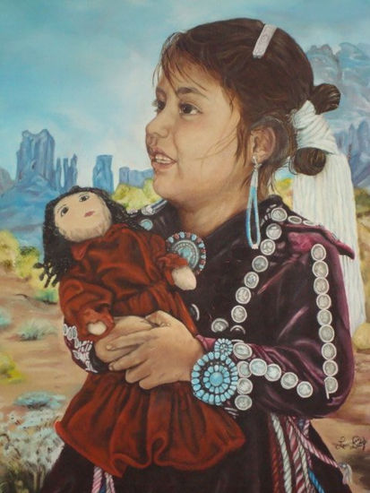 MARILU, MI NIÑA PRECIOSA Oil Canvas Landscaping