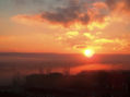 Amanecer desde mi ventana. Albacete. España.