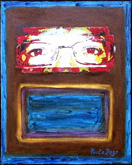 I SEE MARK ROTHKO Óleo Tela Retrato