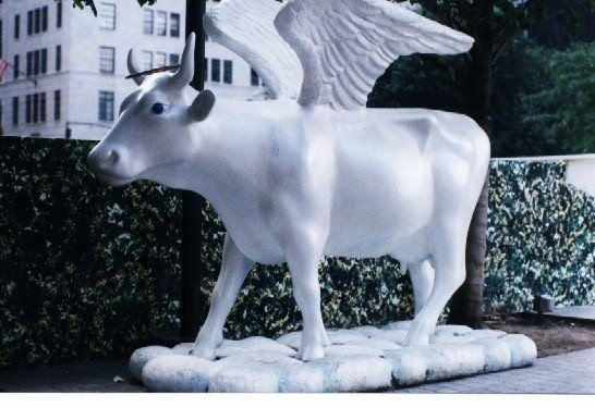 Vacas arte Nueva York verano del 2000 