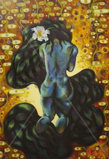 Del pudor sublime a la mirada vana Acrylic Panel Figure Painting