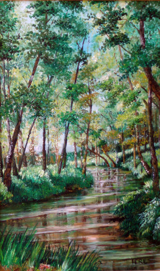 RIO TAJUÑA Oil Canvas Landscaping