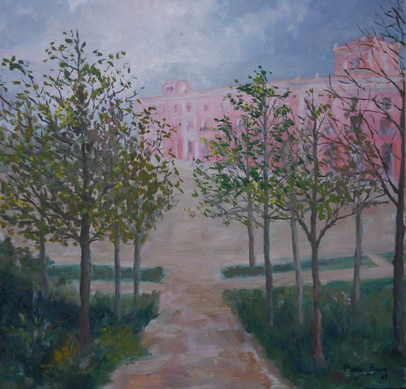 Plalacio Infante Don Luis (Boadilla) Oil Panel Landscaping