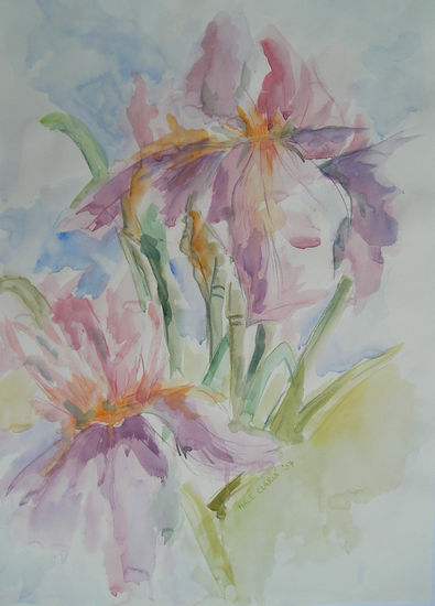 Serie Flores 7 Watercolour Paper Floral Painting