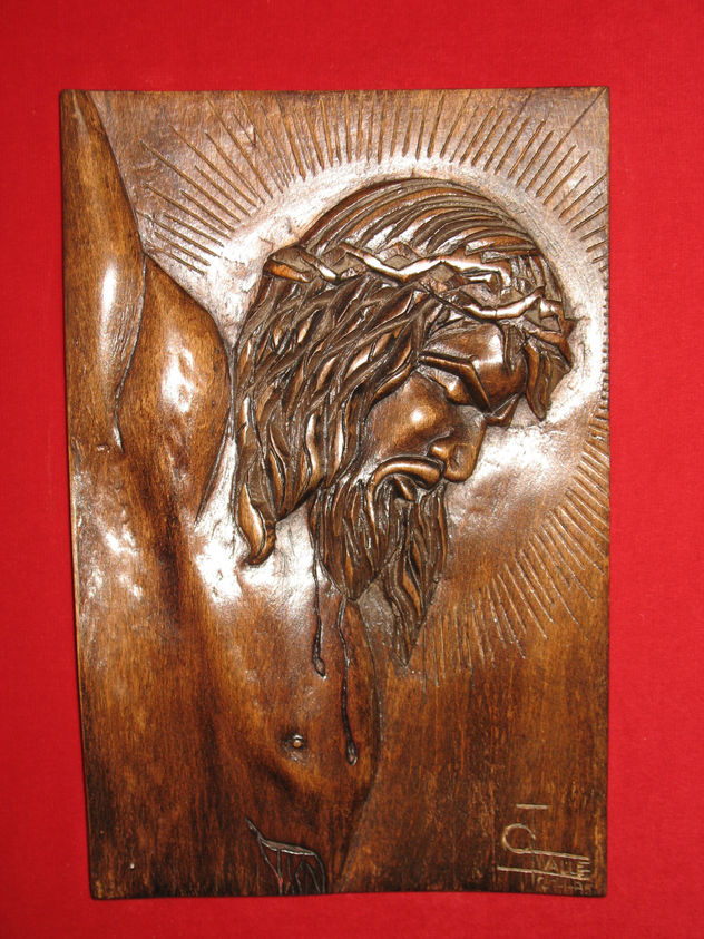 NUM. 9.478 - CRISTO MADERA NOGAL.