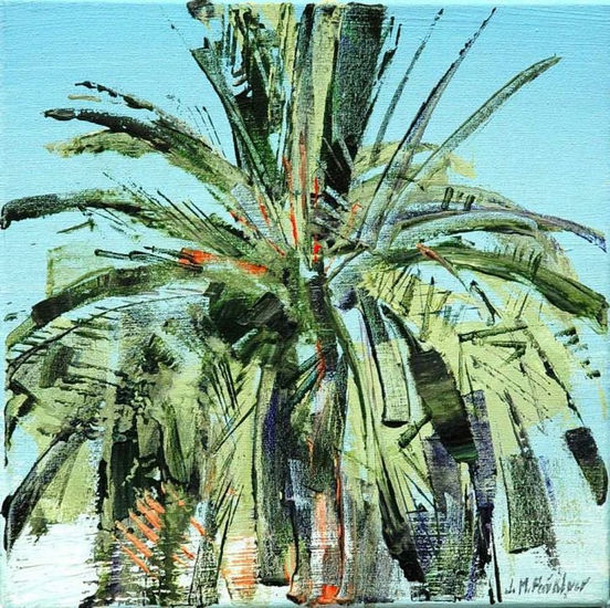 Palmera I Acrylic Canvas Landscaping