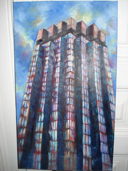 Edificio 1 Oil Canvas Landscaping