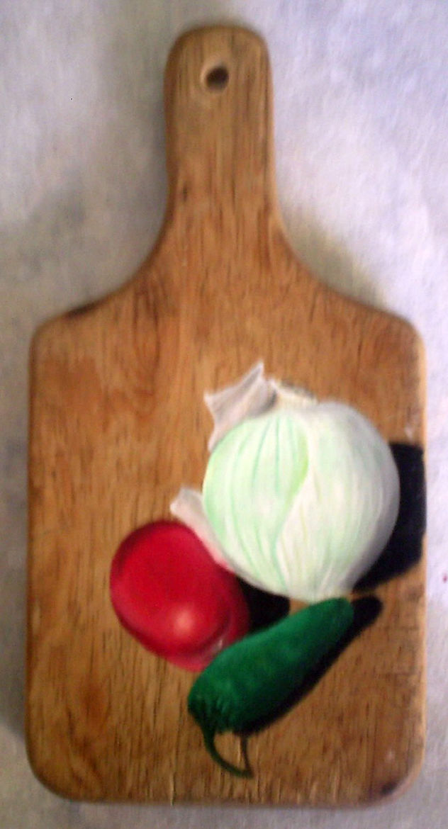 Chile, tomate y cebolla