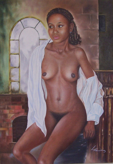 Afro Bajo Calima Oil Canvas Nude Paintings