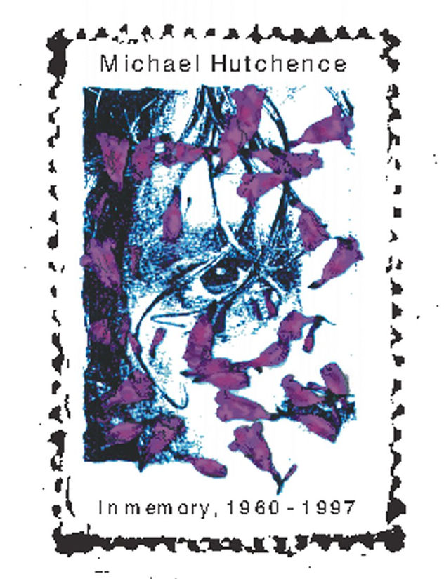 Stamp In memorian Mich Hutchence