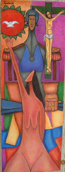 El  Cristo de Gaugin Oil Canvas Figure Painting