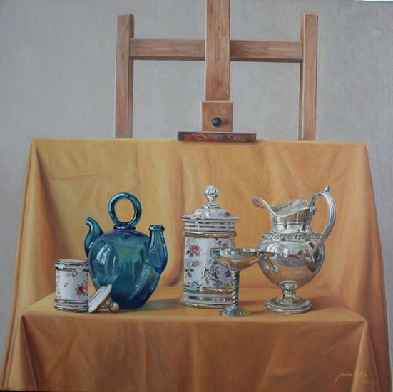 composicion 2 Oil Canvas Still Life Paintings