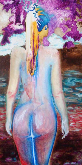 ELA Oil Textile Nude Paintings