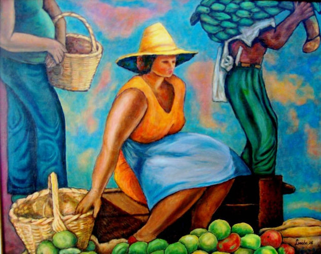 CAMPESINA  ANDINA Óleo Lienzo Figura